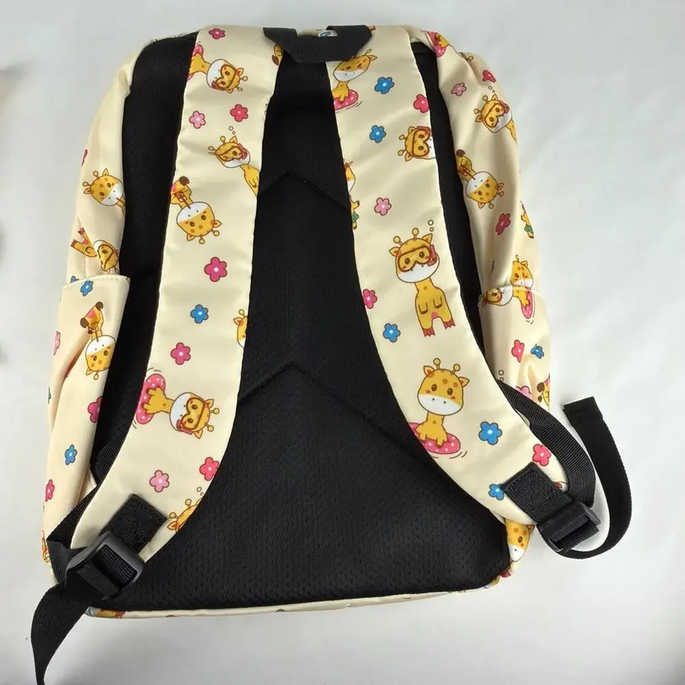 NWOT Giraffe School Backpack Girls, 3Pcs Waterproof Lunch bag pencil case